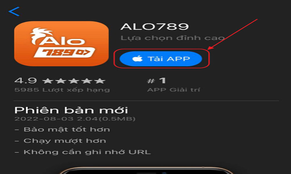 Cài đặt app Alo789 chi tiết
